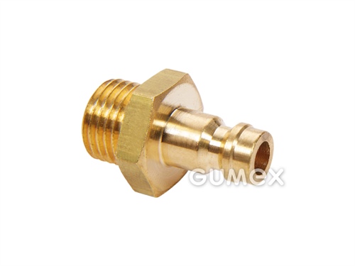 Vsuvka MINI DN5, vonkajší závit G 1/8", 35bar, -20°C/+100°C, mosadz